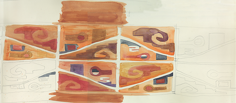 Tiuhanaco Aquarell